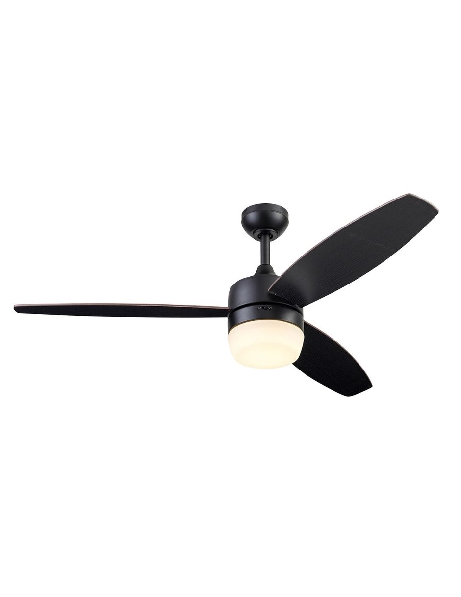 Coolfan Ventilador De Techo Smart De 52 Pulgadas Con Luz Led Y 3 Aspas Reversibles Con Control De Cadena