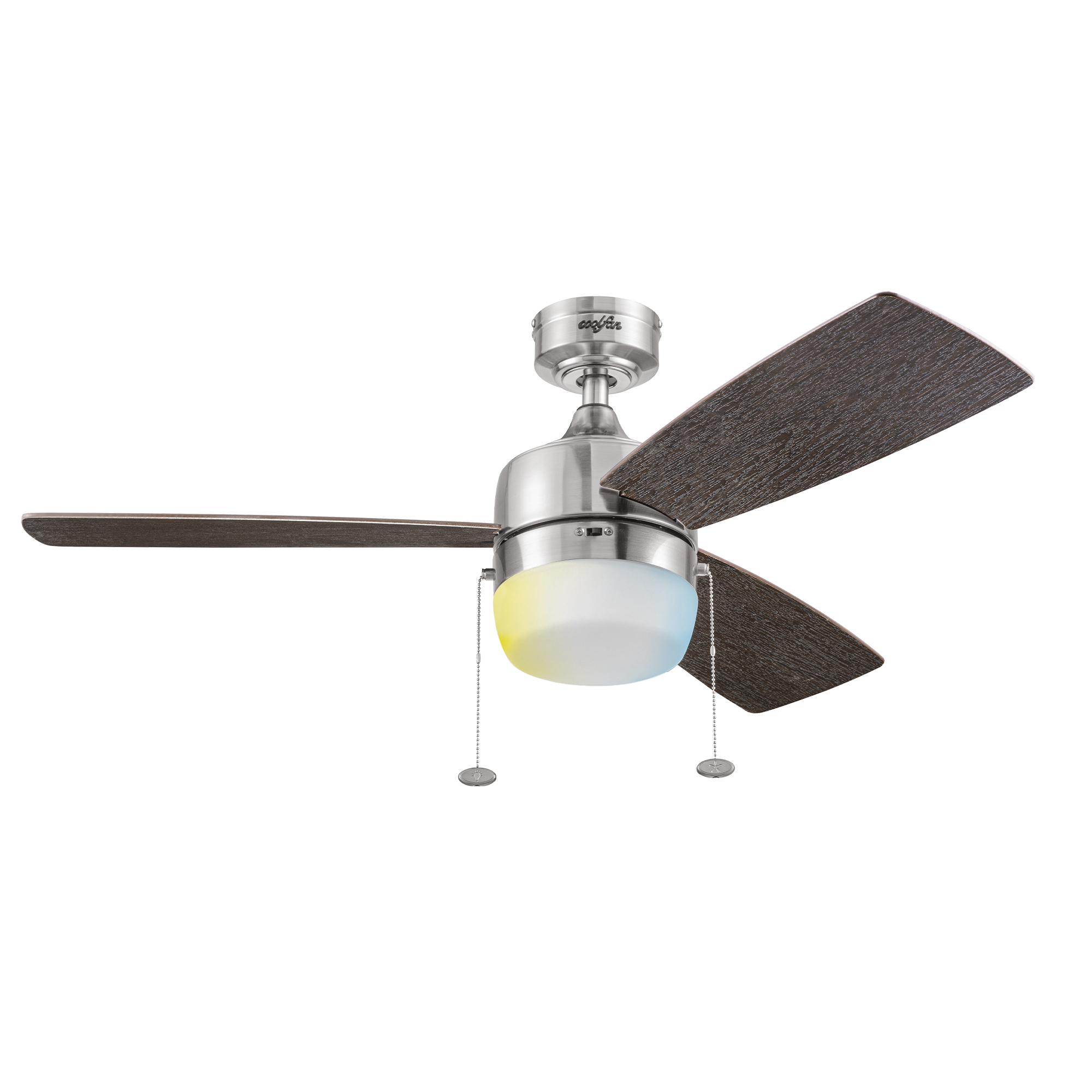 Foto 2 pulgar | Coolfan Ventilador De Techo Luz Led 44 Pulgadas Con 3 Aspas Reversibles
