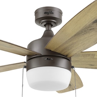 Foto 5 | Ventilador De Techo De 44 Pulgadas Con Luz Led Y 5 Aspas Reversibles De Madera Con Control De Cadena