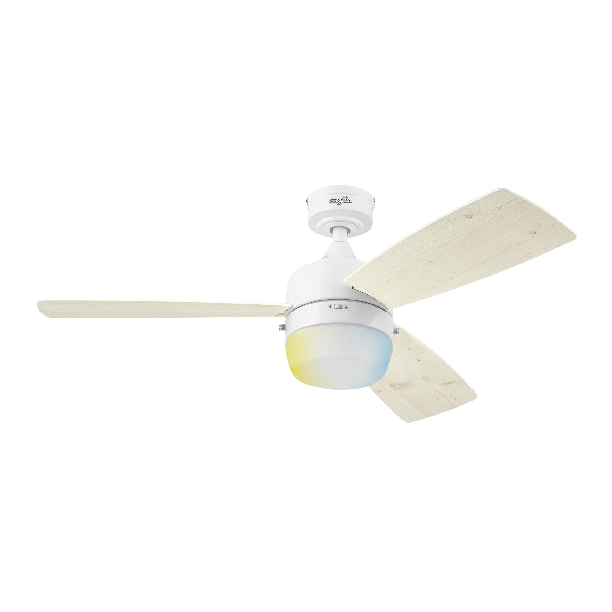 Foto 2 pulgar | Coolfan Ventilador De Techo Luz Led 44 Pulgadas Con 3 Aspas Reversibles