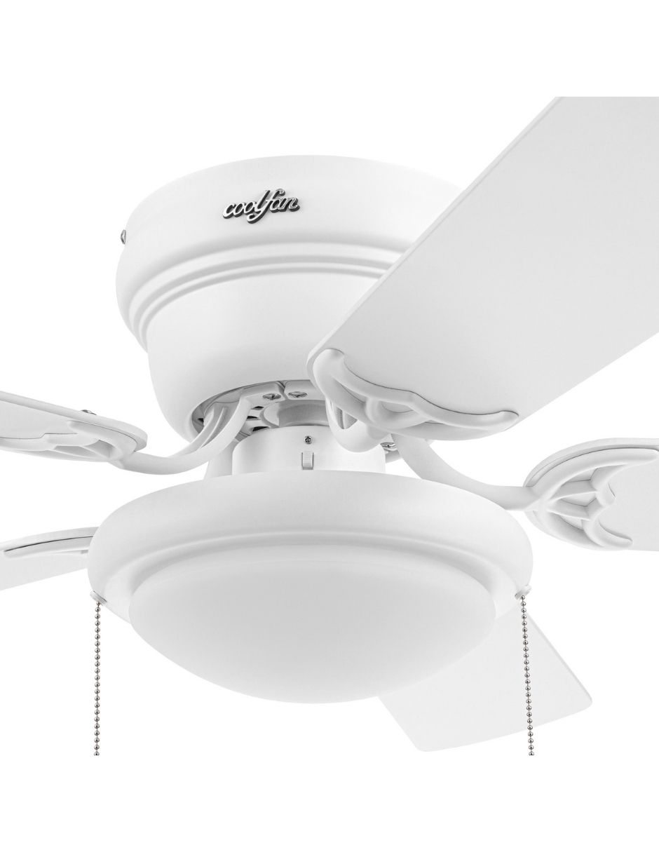 Foto 4 pulgar | Coolfan Ventilador De Techo Luz Led 42 Pulgadas Con 5 Aspas Reversibles