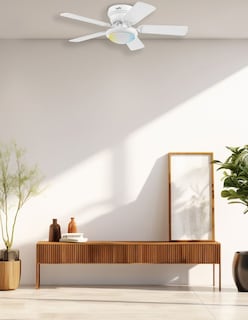 Foto 5 | Coolfan Ventilador De Techo Luz Led 42 Pulgadas Con 5 Aspas Reversibles