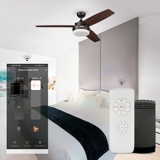 Foto 7 | Coolfan Ventilador De Techo 52 Pulgadas Con 3 Aspas Reversibles Smart