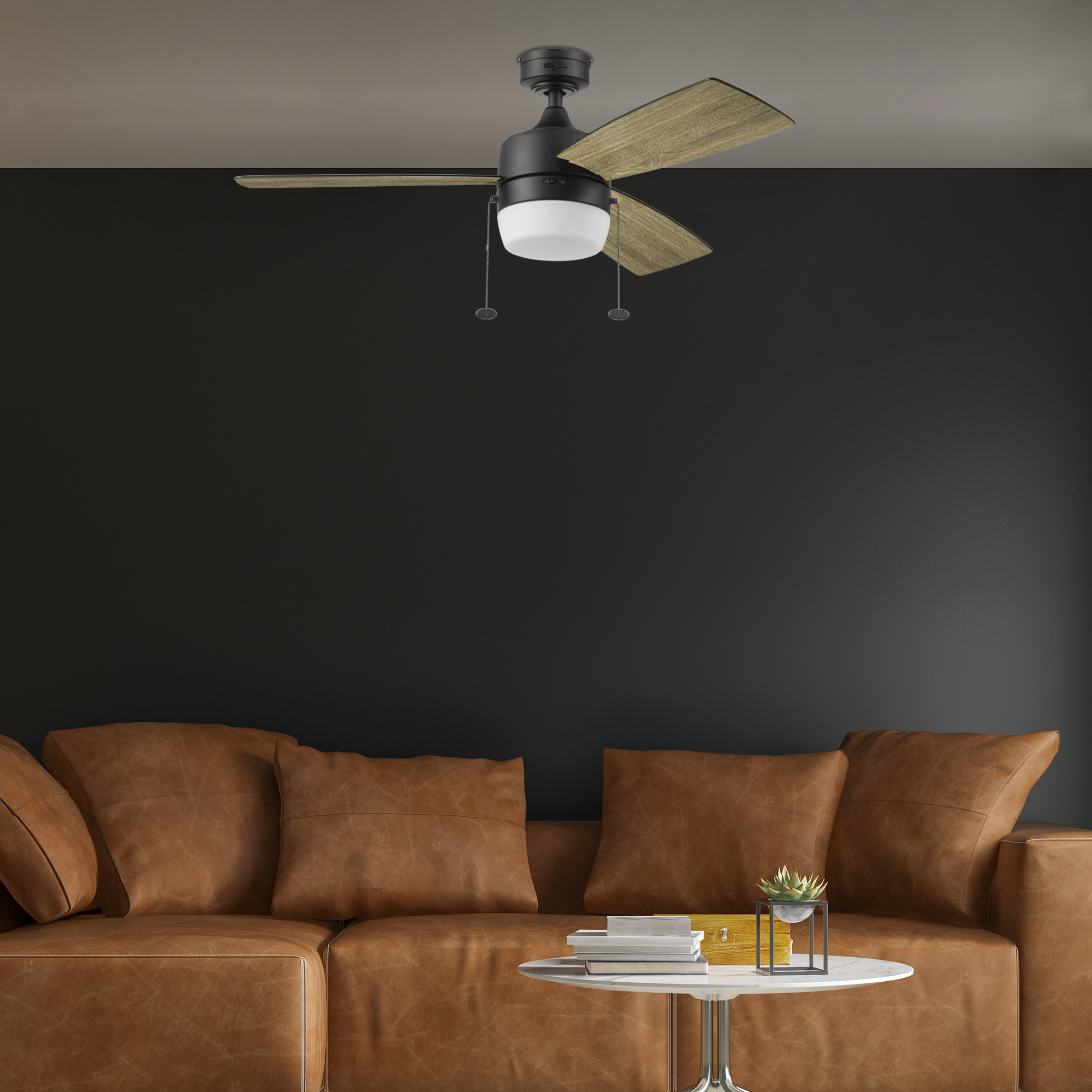 Foto 6 pulgar | Coolfan Ventilador De Techo Luz Led 44 Pulgadas Con 3 Aspas Reversibles