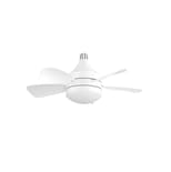 Lampara Ventilador De Techo Con Luz Abanicos De Techo Blanco
