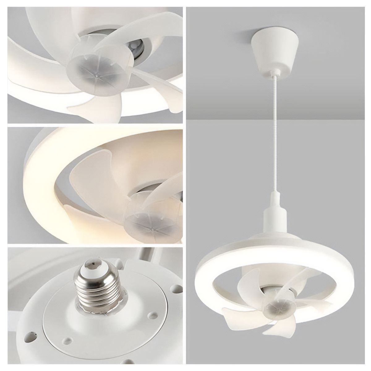Foto 4 | Ventilador Oscilante  de Techo Con Luz Led Tres Tonos Y Control Remoto Elegate