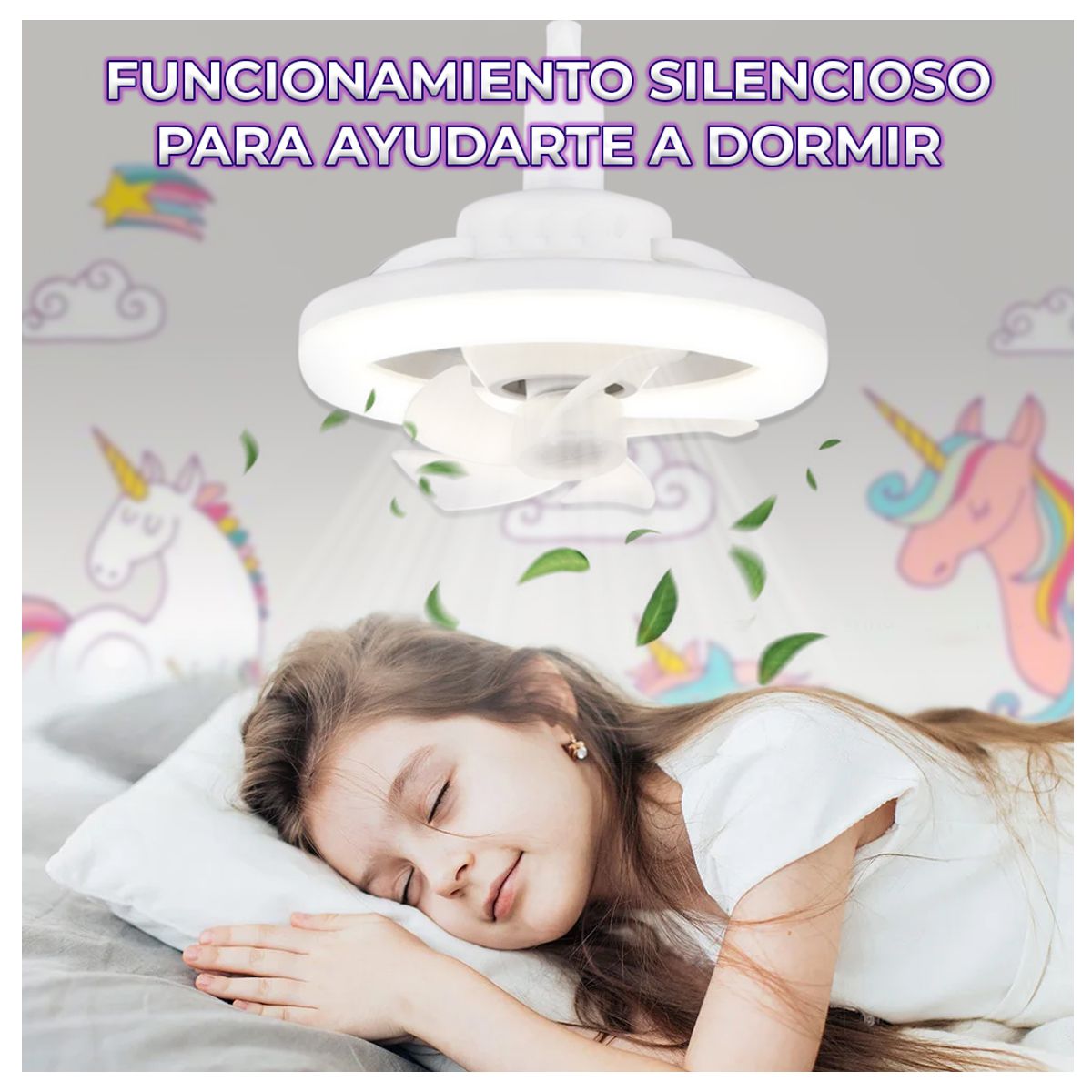 Foto 7 pulgar | Ventilador Oscilante  de Techo Con Luz Led Tres Tonos Y Control Remoto Elegate