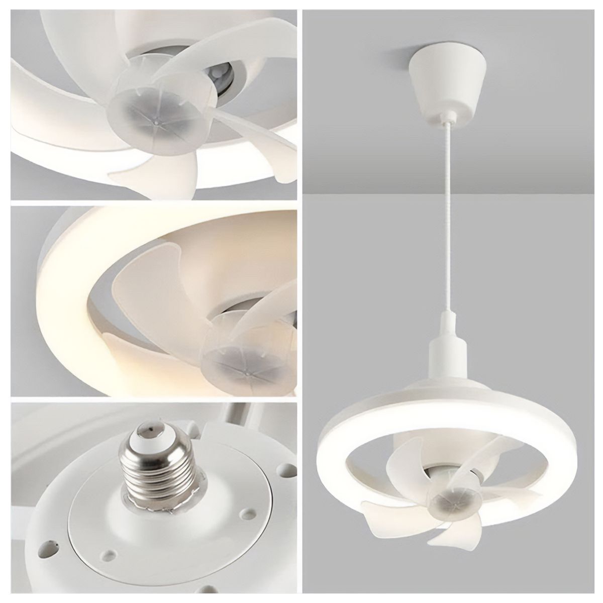 Foto 7 | Ventilador Oscilante  de Techo Con Luz Led Tres Tonos Y Control Remoto Elegate