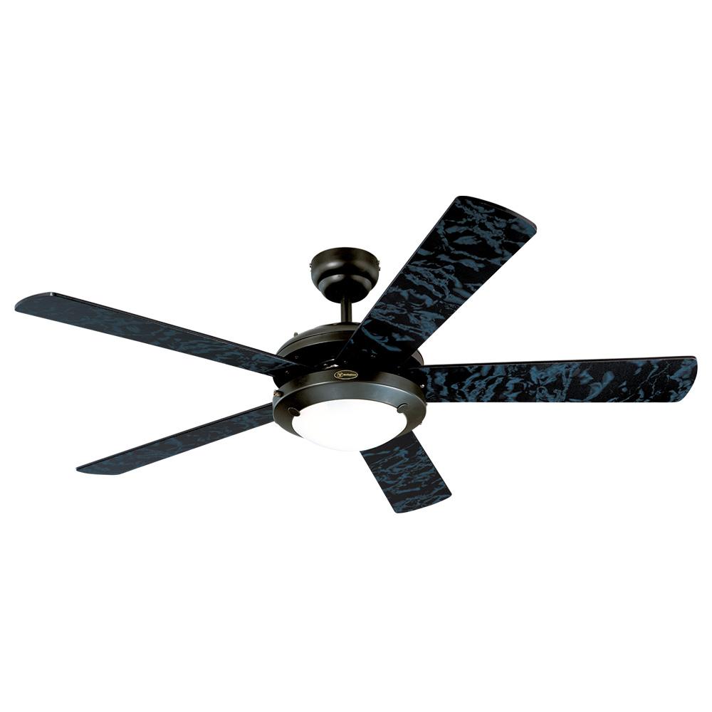 Foto 2 pulgar | Ventilador Westinghouse Comet Negro Mate 52'' Sin Luz Con Control Cadena