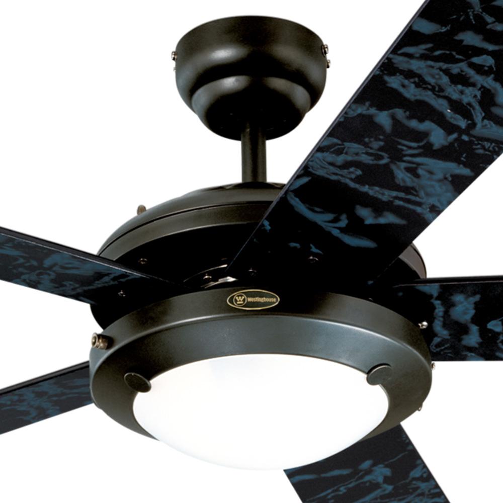 Foto 3 pulgar | Ventilador Westinghouse Comet Negro Mate 52'' Sin Luz Con Control Cadena