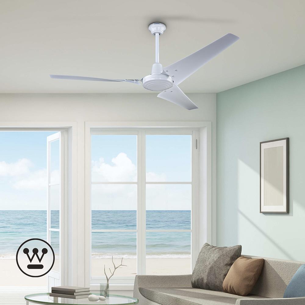 Foto 5 pulgar | Ventilador Westinghouse Boreas Blanco 60'' Con Control De Pared