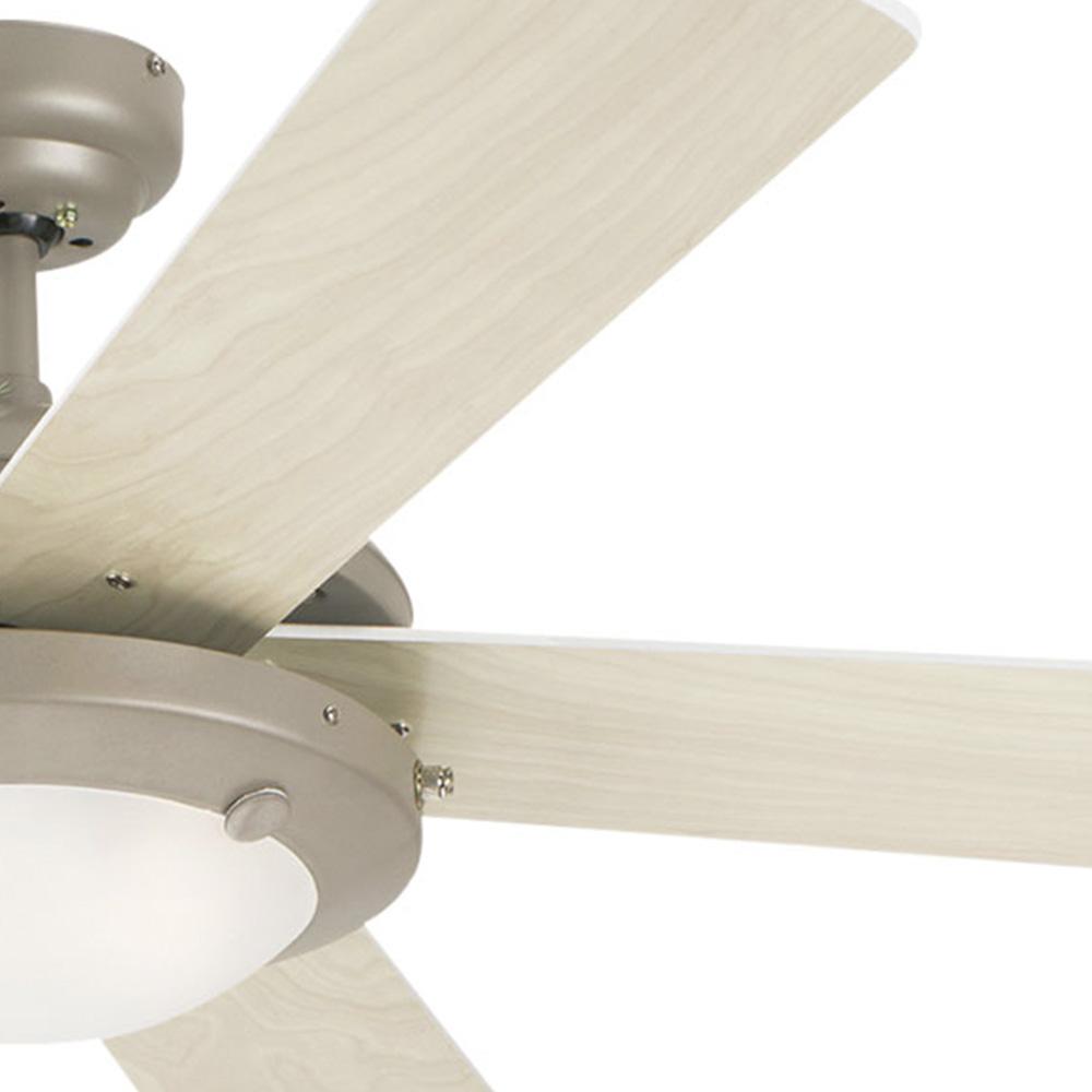 Foto 3 | Ventilador Westinghouse Comet Estaño Cepillado 52'' Sin Luz Con Control Cadena