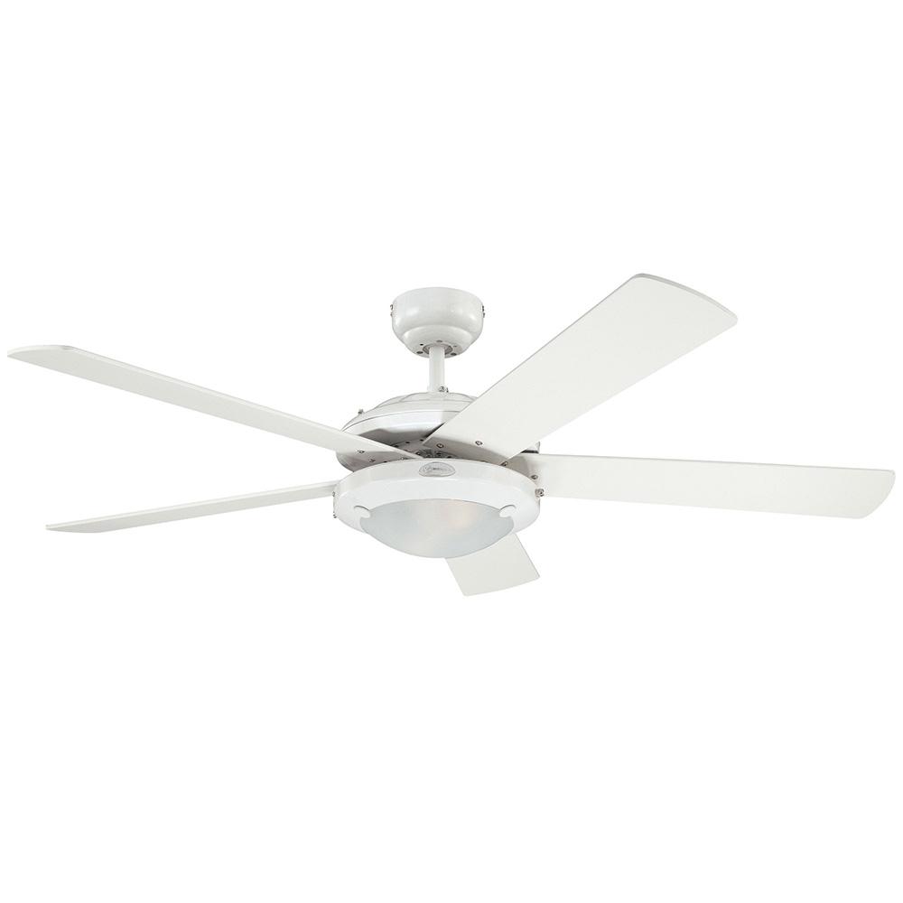 Foto 2 pulgar | Ventilador Westinghouse Comet Blanco 52'' Sin Luz Con Control Cadena