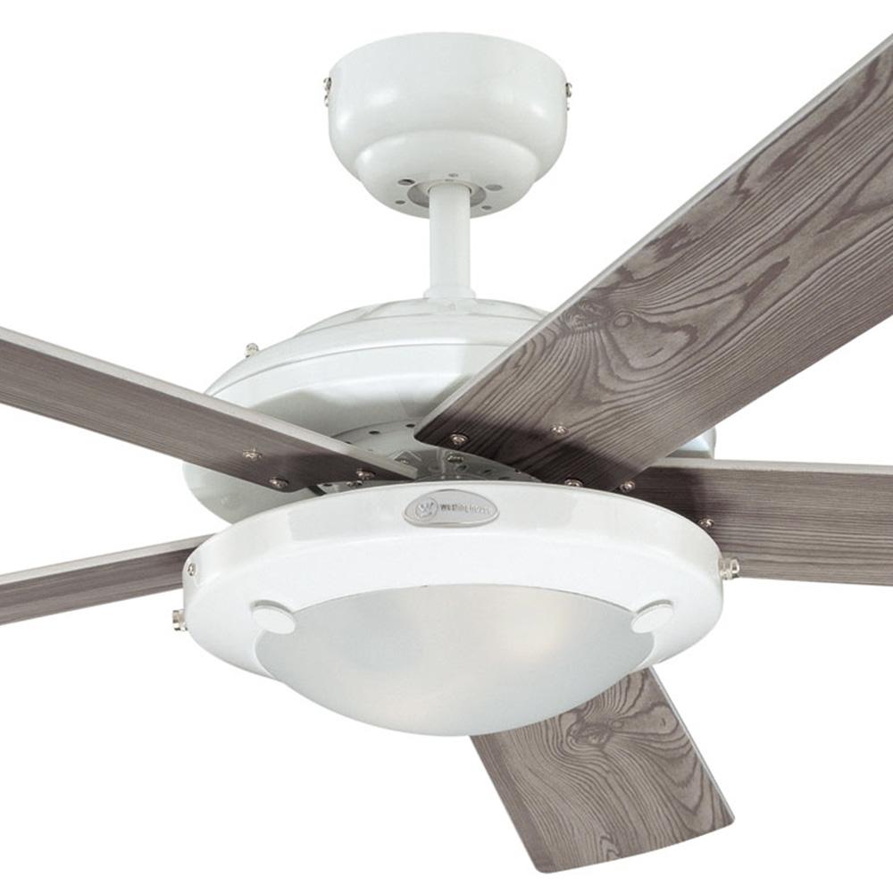 Foto 5 pulgar | Ventilador Westinghouse Comet Blanco 52'' Sin Luz Con Control Cadena