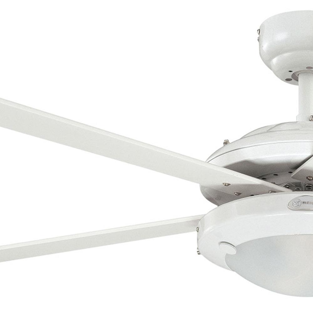 Foto 5 | Ventilador Westinghouse Comet Blanco 52'' Sin Luz Con Control Cadena