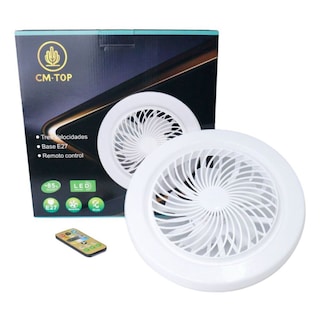 Foto 2 | Lámpara Ventilador De Techo Con Luz 3 Velocidades Para Dormitorio Y Cocina
