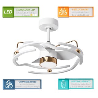 Foto 6 | Ventilador De Techo Cityluz Premium Con 6 Velocidades Y Tecnología Led Integrada