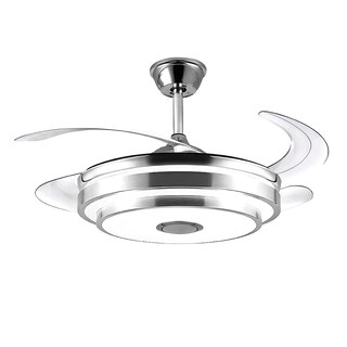 Foto 1 | Ventilador CityLuz 4 Aspas Transparentes con Bocina y Control Remoto