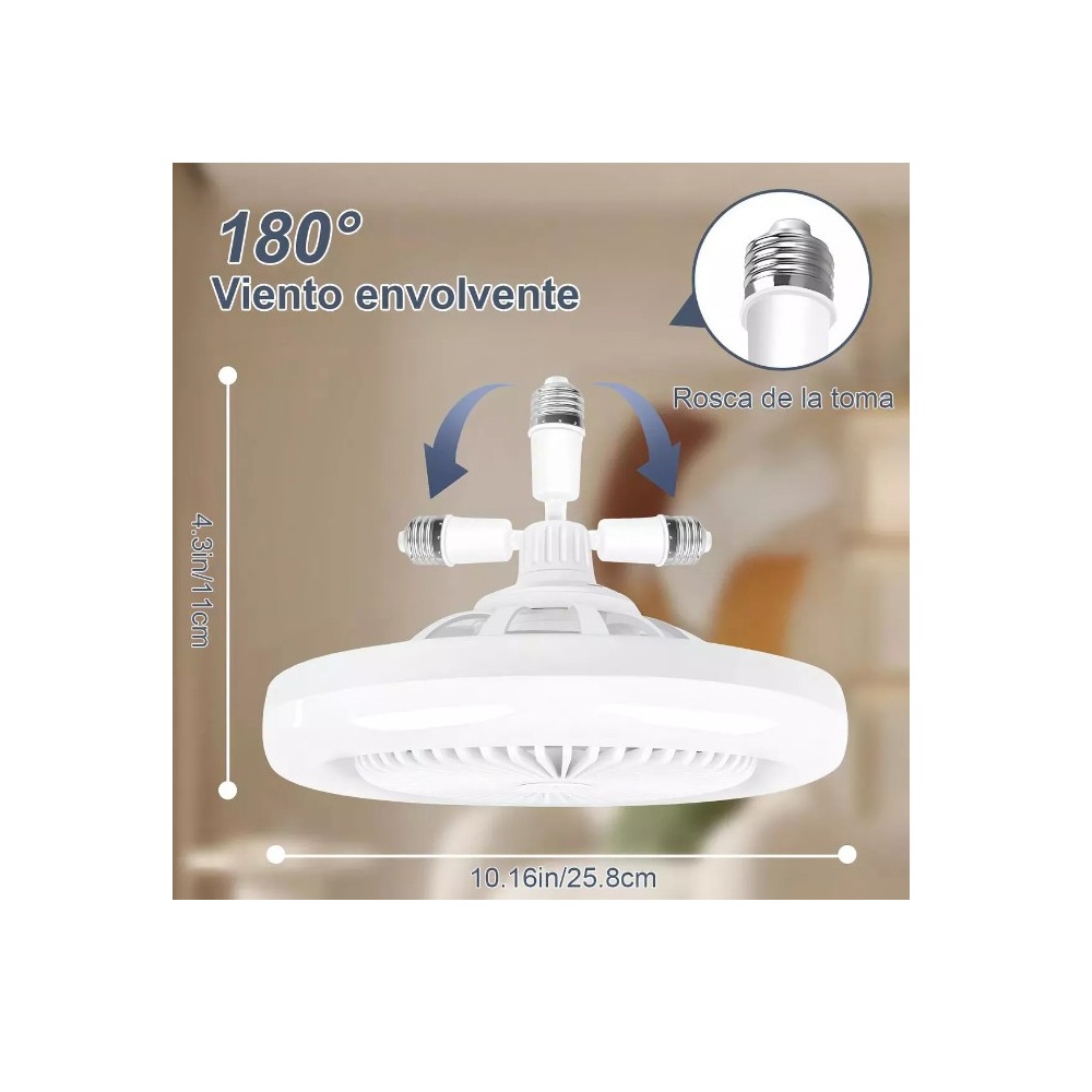 Foto 4 pulgar | Ventilador Prodotty con Luz Led Multifuncional