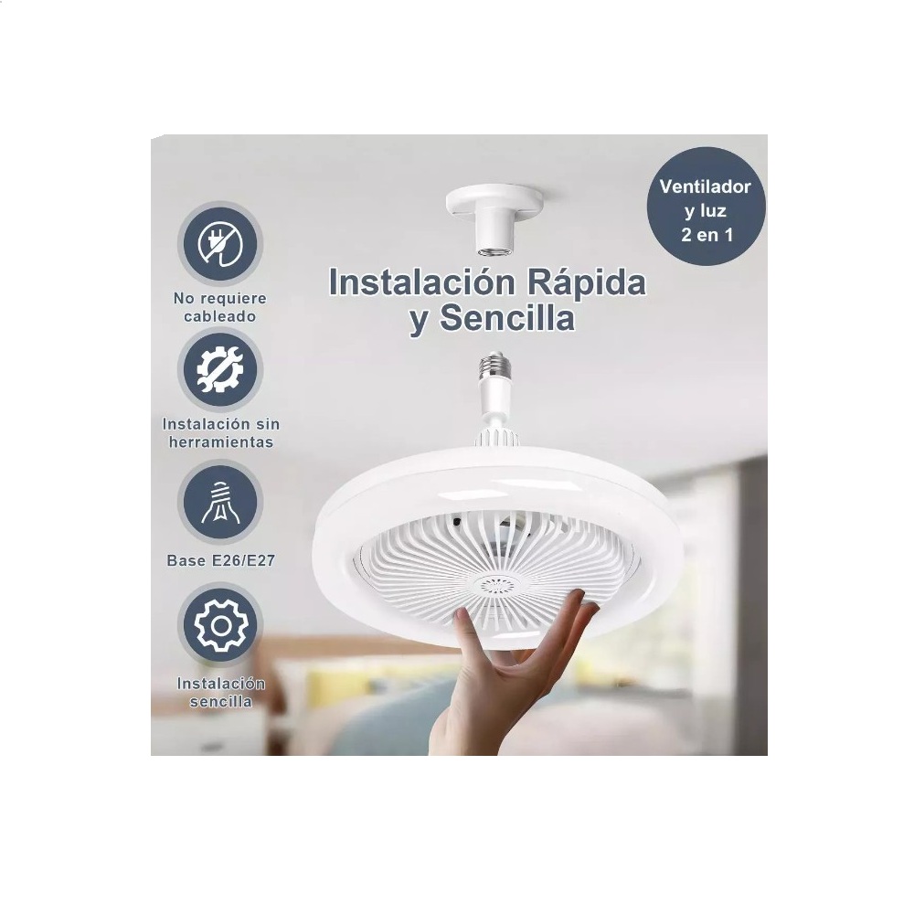 Foto 5 pulgar | Ventilador Prodotty con Luz Led Multifuncional