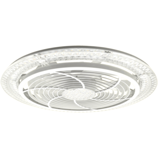 Foto 2 | Lámpara Led Ventilador Con Control Remoto – 4 Velocidades De Aire + 3 Temperaturas De Luz 🌟💡