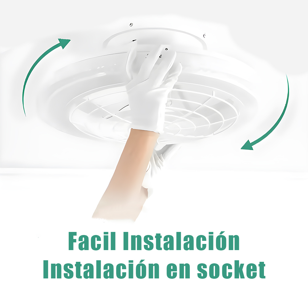 Foto 7 pulgar | Lámpara Led Ventilador Con Control Remoto – 4 Velocidades De Aire + 3 Temperaturas De Luz 🌟💡
