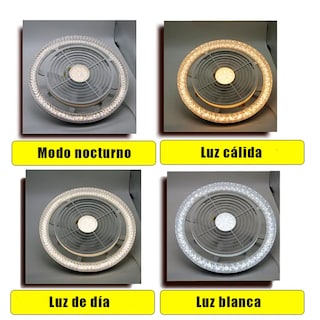 Foto 8 | Lámpara Led Ventilador Con Control Remoto – 4 Velocidades De Aire + 3 Temperaturas De Luz 🌟💡
