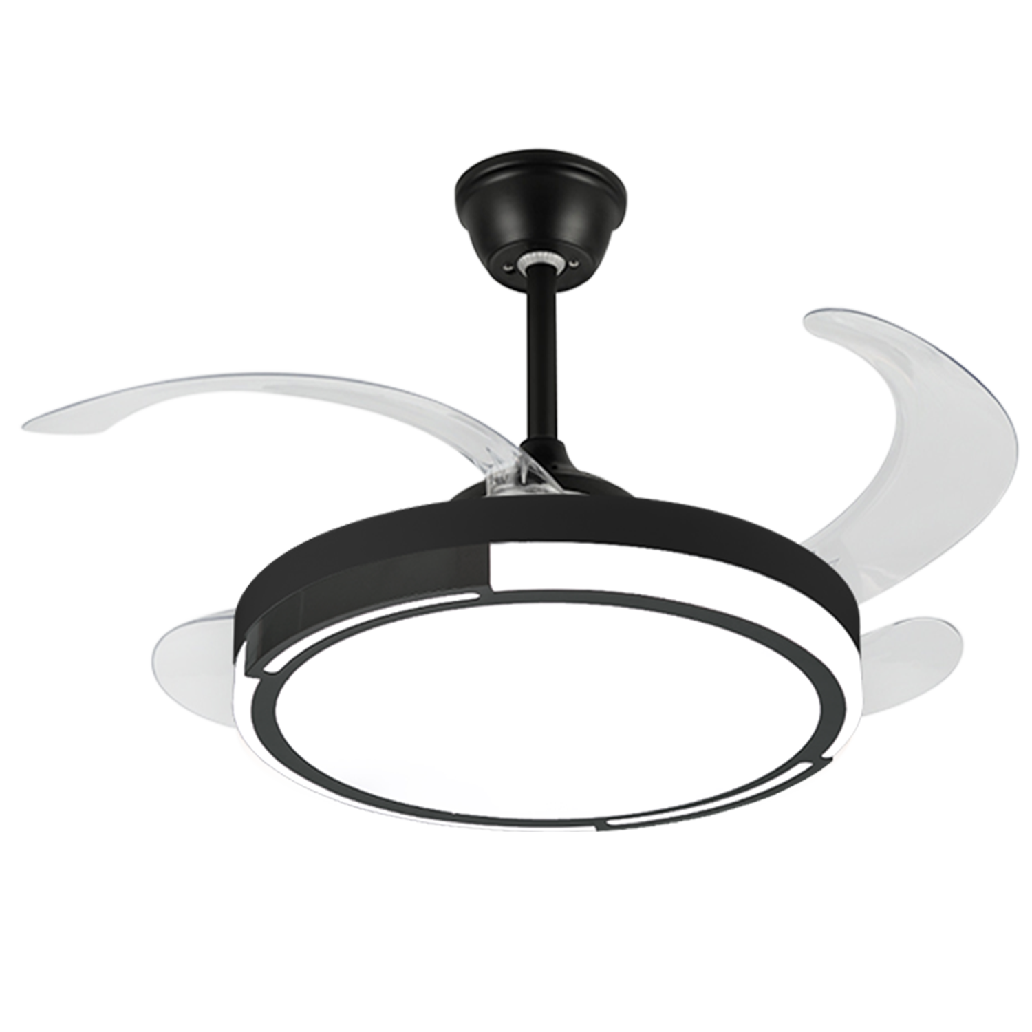 Foto 3 pulgar | Ventilador De Techo Con Control Remoto – 6 Velocidades, 3 Temperaturas De Luz Y 4 Aspas Transparentes 🌬️💡