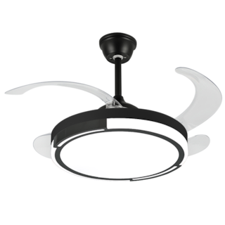 Foto 2 | Ventilador De Techo Con Control Remoto – 6 Velocidades, 3 Temperaturas De Luz Y 4 Aspas Transparentes 🌬️💡