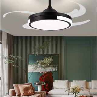 Foto 3 | Ventilador De Techo Con Control Remoto – 6 Velocidades, 3 Temperaturas De Luz Y 4 Aspas Transparentes 🌬️💡