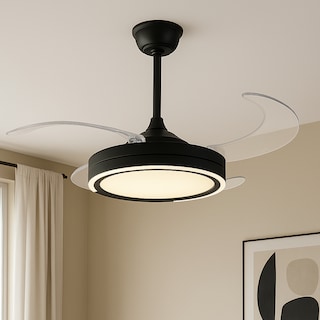 Foto 5 | Ventilador de Techo con Control Remoto 6 Velocidades 3 Temperaturas de Luz y 4 Aspas Transparentes