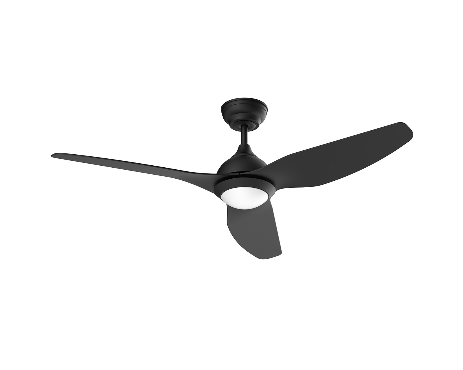 Ventilador De Techo Atlantis 50 Pulgadas Negro Con Luz