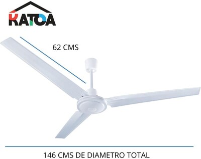 Foto 2 | Ventilador de Techo 56” 5 Velocidades 65w Interiores