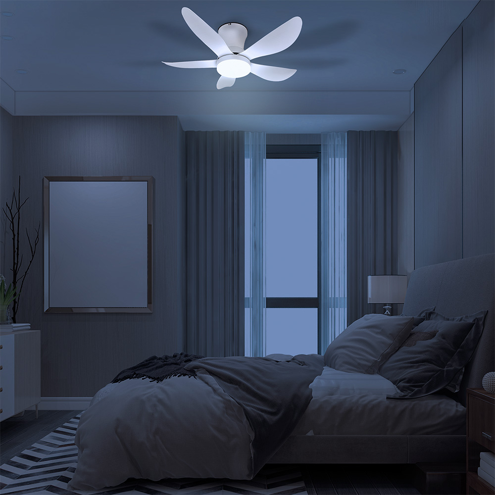 Foto 6 pulgar | Mil Luces  Ventilador Floris 30w Bl