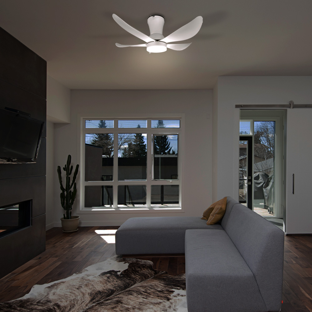 Foto 7 pulgar | Mil Luces  Ventilador Floris 30w Bl