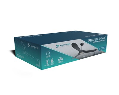 Foto 5 | Ventilador De Techo Masterfan Phantom 60 Pulgadas Negro