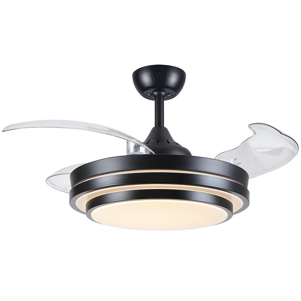 Foto 2 | Ventilador Westinghouse Borealis Ii De 42'' Aspas Retráctiles Transparentes Color Negro Con Luz Led C