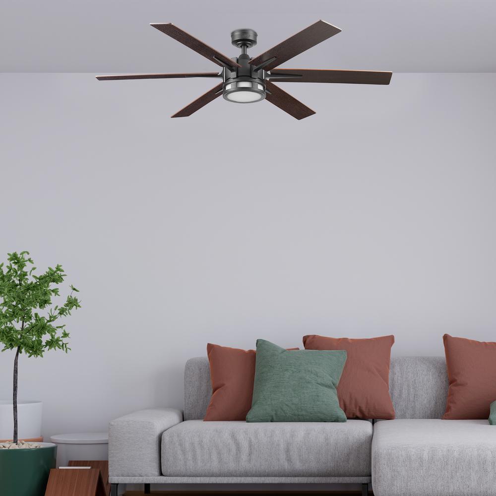 Foto 7 | Ventilador De Techo Santana Cct Marca Coolfan De 56 Pulgadas Color Bronce Con Seis Aspas