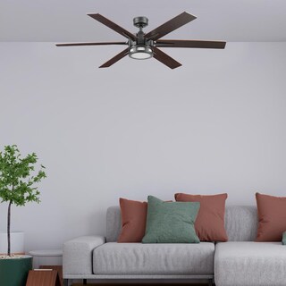 Foto 7 | Ventilador De Techo Santana Cct Marca Coolfan De 56 Pulgadas Color Bronce Con Seis Aspas