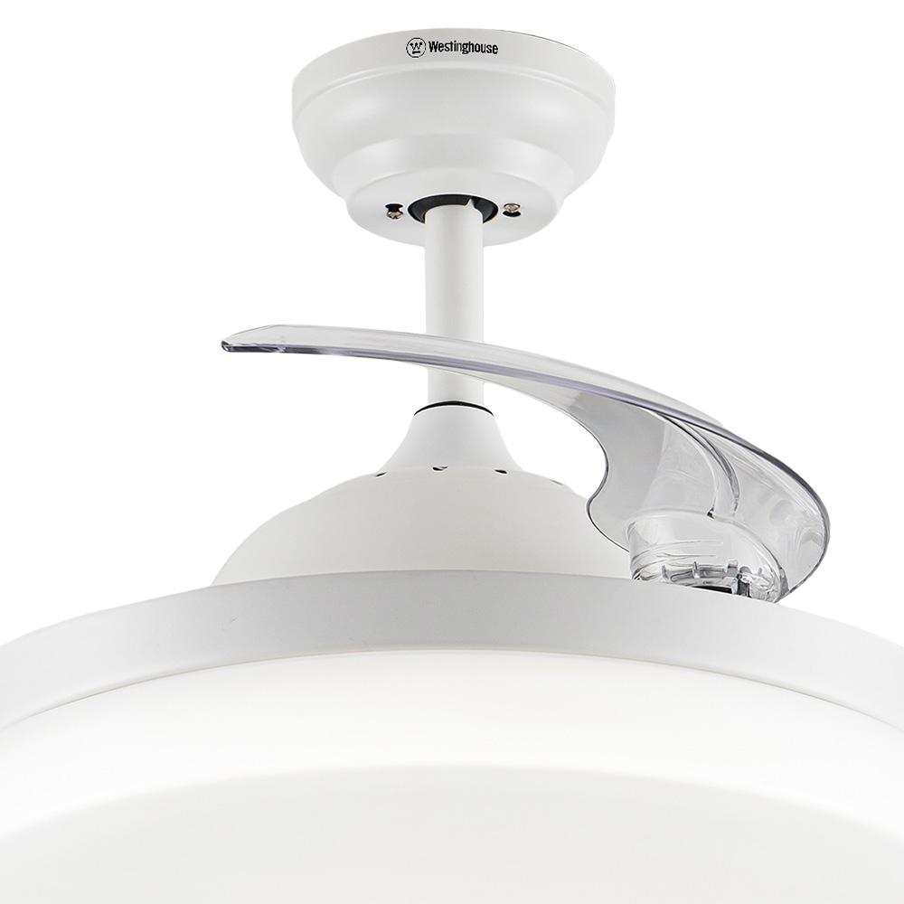 Foto 4 pulgar | Ventilador Westinghouse Borealis Iii De 42'' Para Exterior Aspas Retráctiles Transparentes Color Blan