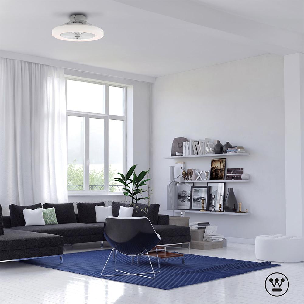 Foto 4 | Ventilador Westinghouse Zaurak 20'' Color Blanco Con Luz Led Cct Modelo 79016 Con Control Remoto
