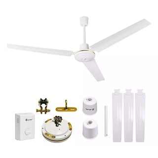 Foto 2 | Ventilador De Techo 65w Con 3aspas 5 Velocidades Blanco