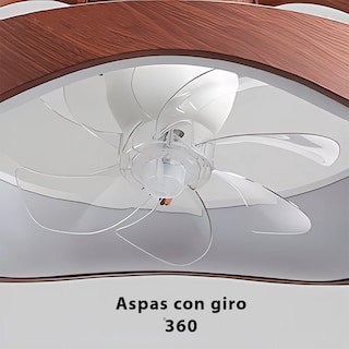 Foto 2 | Cityluz Ventilador De Techo Led Con Control Remoto – 4 Velocidades Y 3 Temperaturas De Luz 72w, 40cm X 12.5cm,