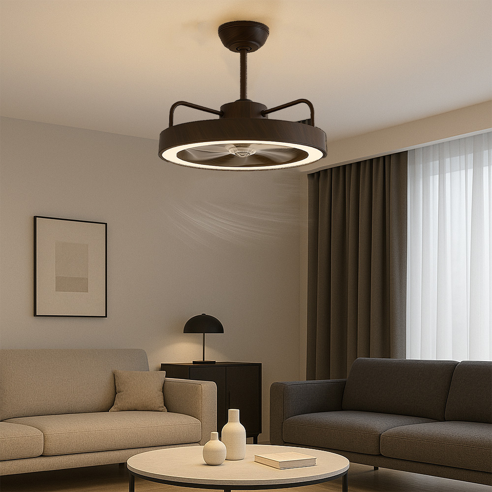 Foto 6 pulgar | Cityluz Ventilador De Techo Led Con Control Remoto – 4 Velocidades Y 3 Temperaturas De Luz 72w, 40cm X 12.5cm,