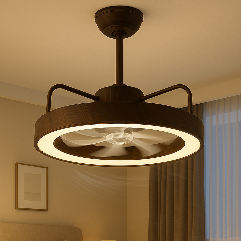 Foto 7 pulgar | Cityluz Ventilador De Techo Led Con Control Remoto – 4 Velocidades Y 3 Temperaturas De Luz 72w, 40cm X 12.5cm,