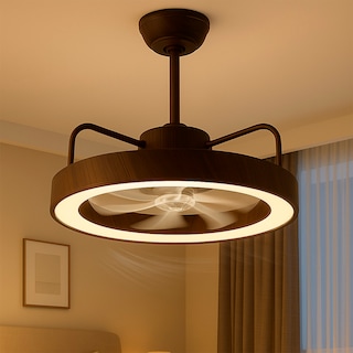 Foto 6 | Cityluz Ventilador De Techo Led Con Control Remoto – 4 Velocidades Y 3 Temperaturas De Luz 72w, 40cm X 12.5cm,