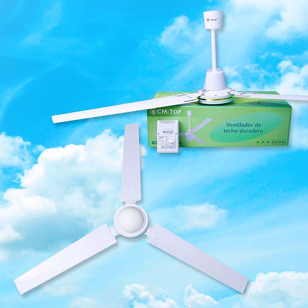 Foto 4 | Ventilador De Techo Led 5 Velocidades 3 Aspas Con Foco Blanco
