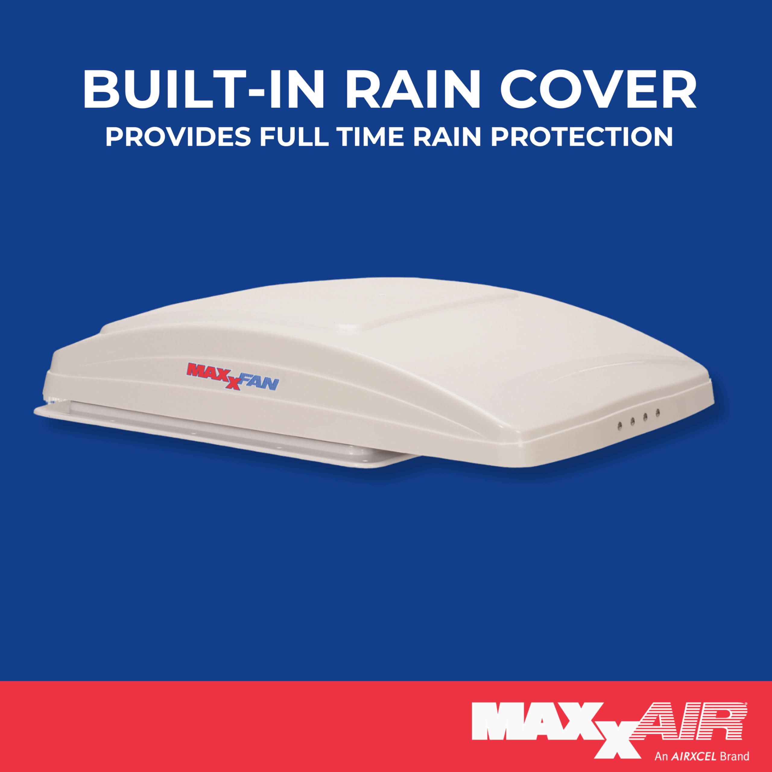 Foto 3 pulgar | Ventilador Para Rv Maxxair Maxxfan Deluxe Con Protector Contra La Lluvia De 12 V, Blanco - Venta Internacional.