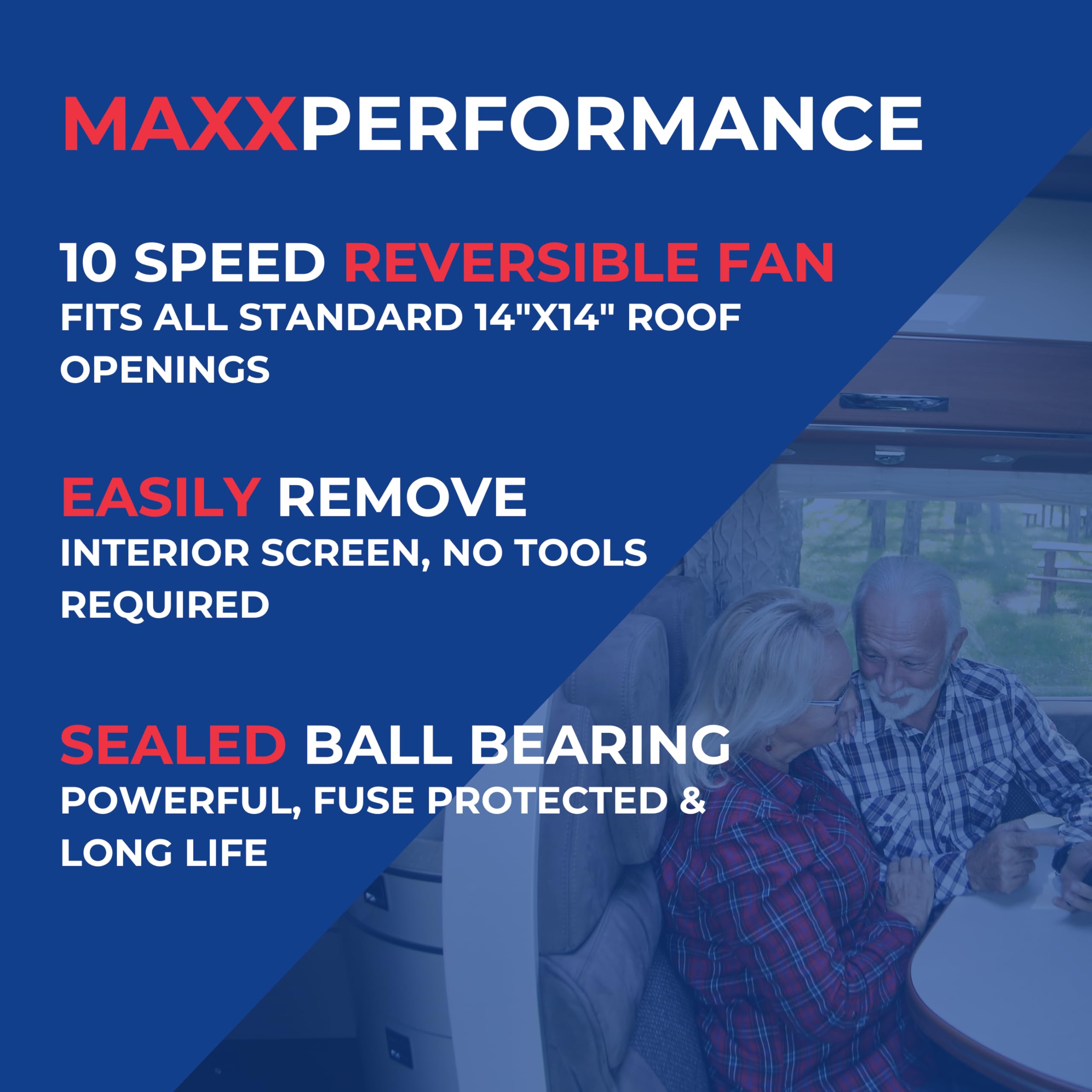 Foto 4 pulgar | Ventilador Para Rv Maxxair Maxxfan Deluxe Con Protector Contra La Lluvia De 12 V, Blanco - Venta Internacional.