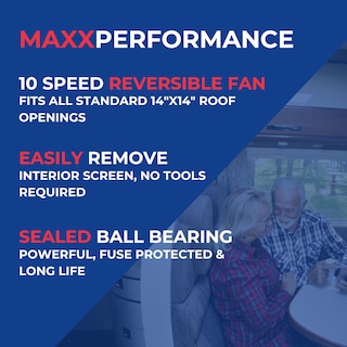 Foto 3 | Ventilador Para Rv Maxxair Maxxfan Deluxe Con Protector Contra La Lluvia De 12 V, Blanco - Venta Internacional.